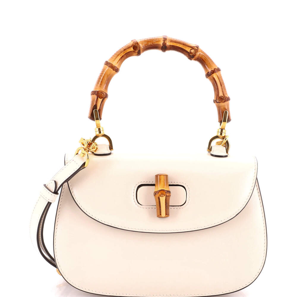 Gucci Small Bamboo 1947 Top Handle Bag Leather